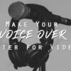 Servis ‘voice over’ lelaki professional utk video/TV/radio